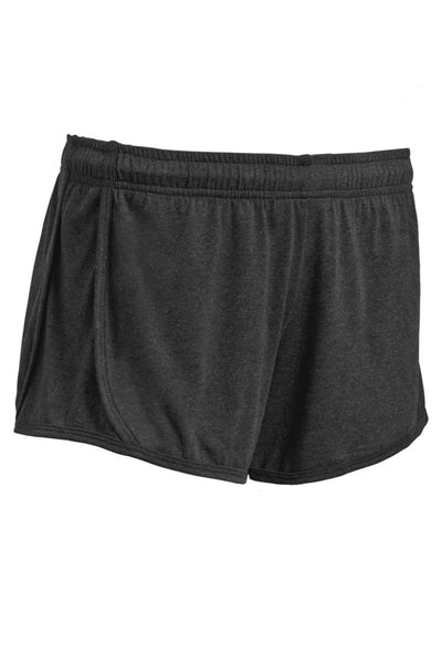 Expert Brand Retail Made in USA sportswear activewear women's shorts heather charcoal#color_dark-heather-charcoal