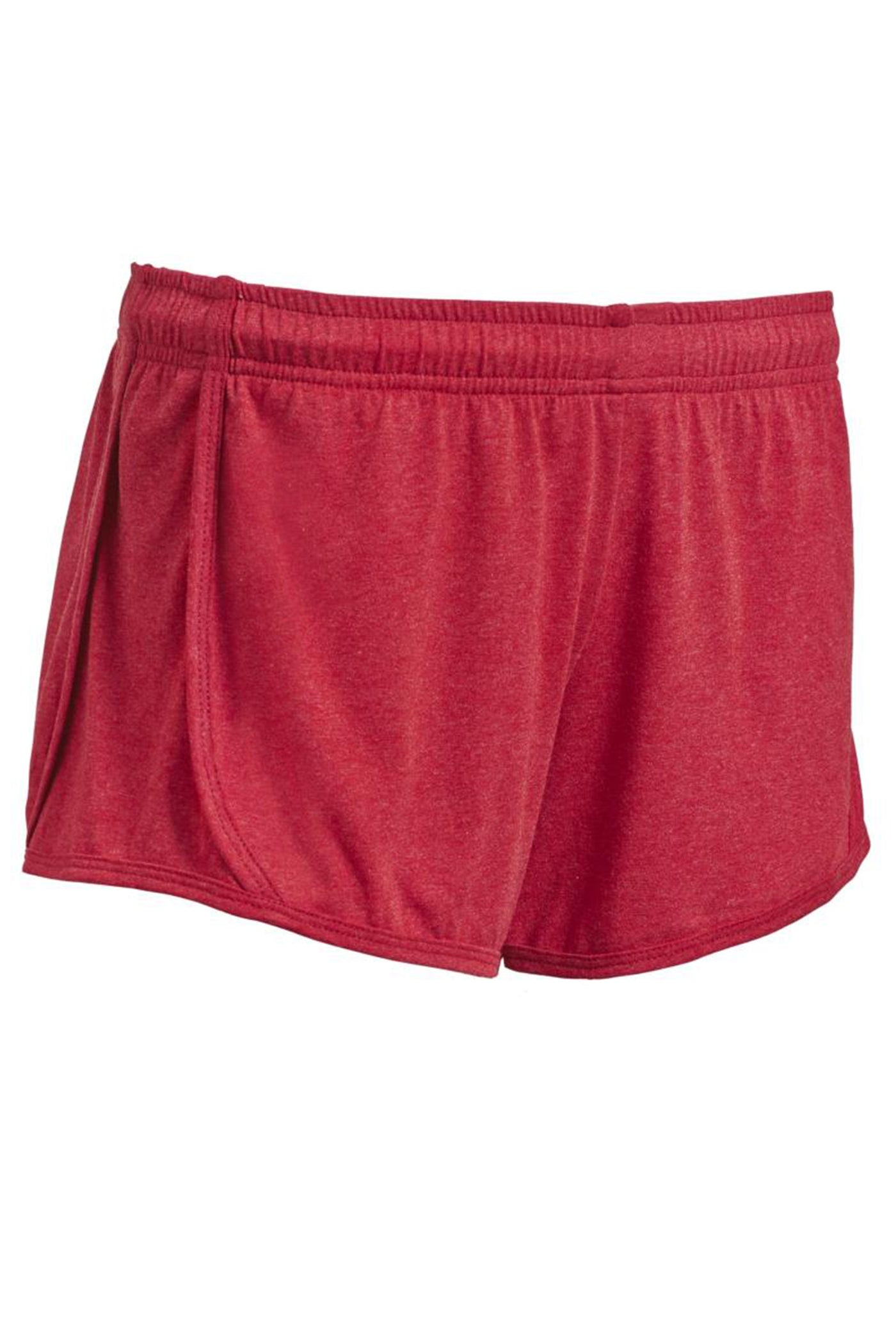Expert Brand Retail Made in USA sportswear activewear women's shorts heather red#color_dark-heather-red