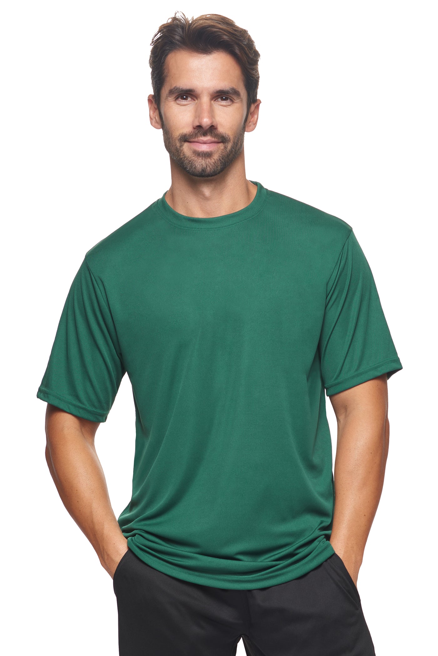 DriMax™ Crewneck Tec Tee 🇺🇸 - Expert Brand Apparel#color_forest-green