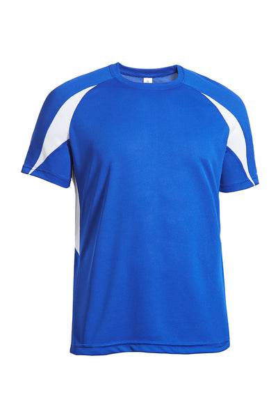 Expert Brand Retail Men's Oxymesh™ Crossroad Colorblock Tee in Royal Blue White#color_royal-white