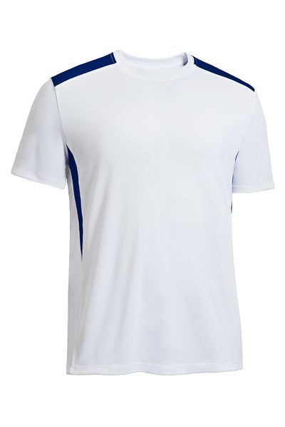 Expert Brand Retail Men's pk maX™ Tec Tee Stadium Tee in navy Blue White#color_white-navy