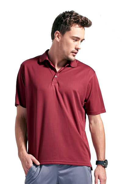 Expert Brand Retail Men's Performance Oxymesh City Polo Cardinal#color_cardinal