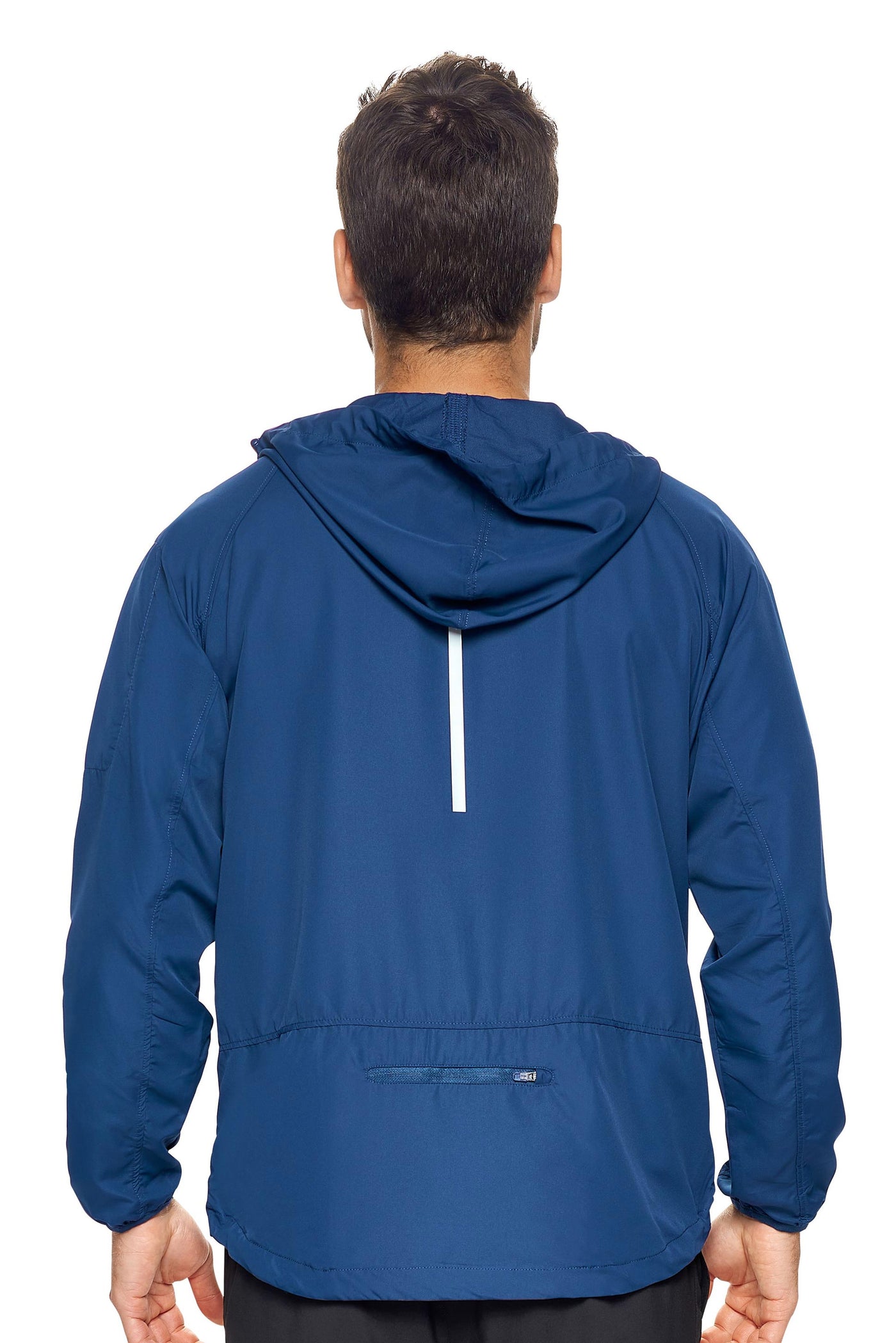 Expert Brand Retail Men's Hooded Swift Tec Water Resistant Jacket Navy#color_navy