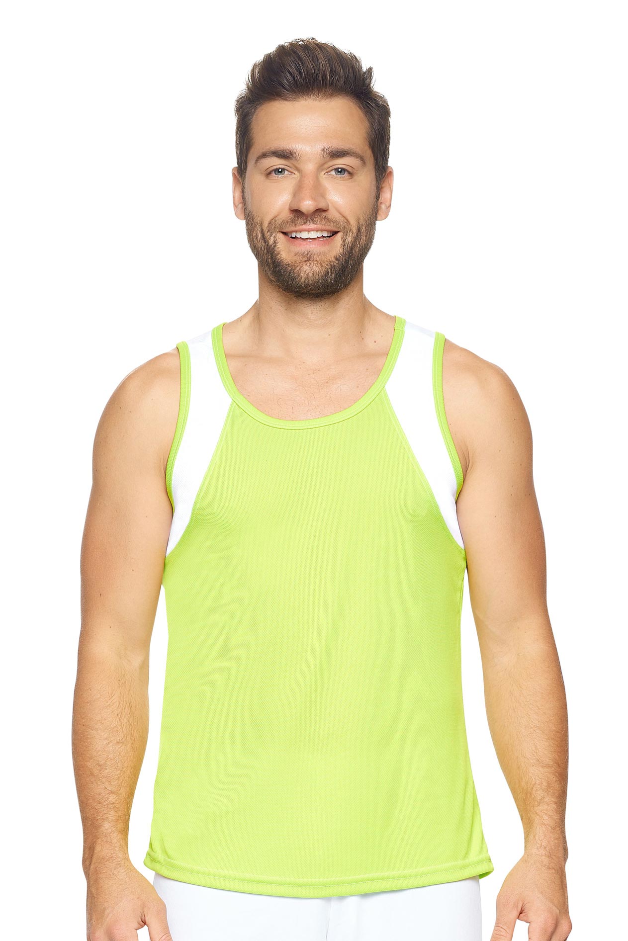 Oxymesh™ Distance Tank 🇺🇸 - Expert Brand Apparel#color_lime-white