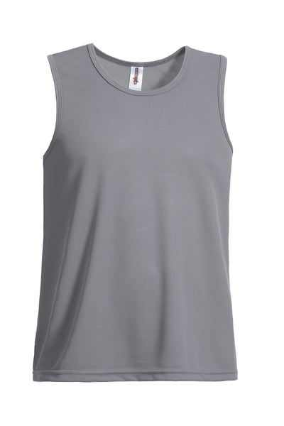 Expert Brand Retail Men's Oxymesh Tank Top Made in USA steel#color_steel