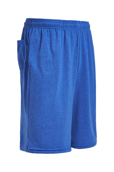 Expert Brand Retail Men's Performance Heather Shorts in royal#color_dark-heather-royal