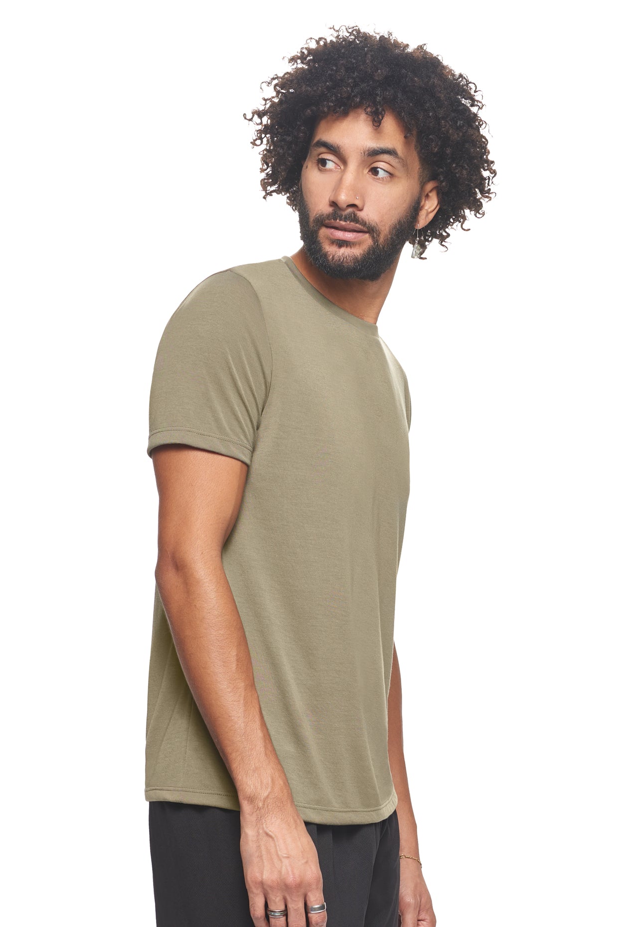 Expert Brand Retail Super Soft Eco-Friendly Performance Apparel Fashion Sportswear Men's Crewneck T-Shirt Made in USA olive green 4#color_olive