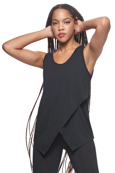 Snap Shot - Multicolor on Heather Black Triblend Womens Racerback Tank Top  - Curbside Clothing