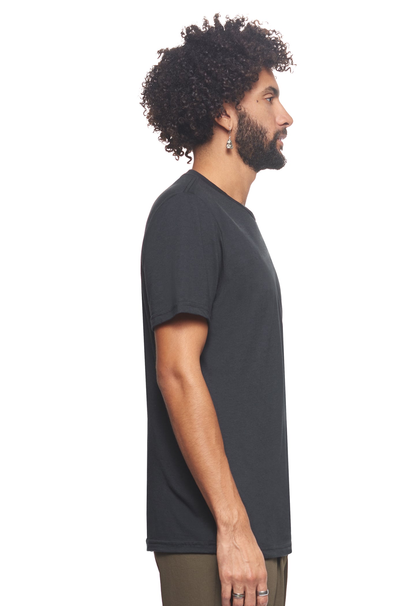 Expert Brand Retail Sustainable Eco-Friendly Hemp Organic Cotton Men's crewneck T-Shirt Made in the USA 2#color_black