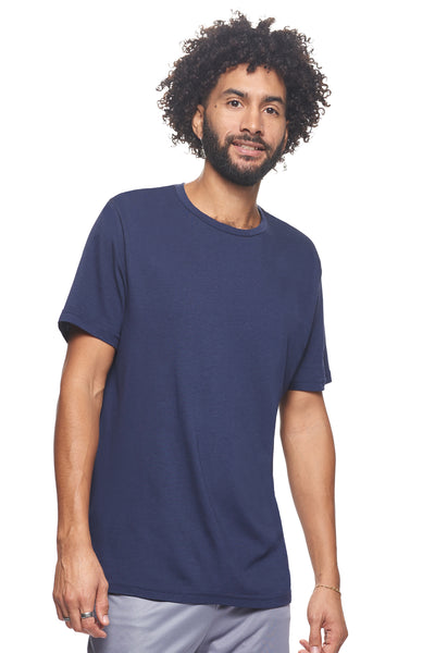 Expert Brand Retail Sustainable Eco-Friendly Hemp Organic Cotton Men's crewneck T-Shirt Made in the USA 3#color_deep-pacific