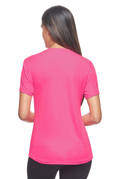 Expert Brand Retail Women's Pk MaX™ Crewneck Expert Tec Tee T-shirt hot pink 3#color_hot-pink