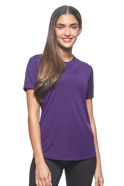 Expert Brand Retail Women's Pk MaX™ Crewneck Expert Tec Tee T-shirt dark purple#color_dark-purple
