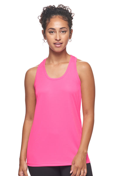 Expert Brand Retail Women's Made in USA pk MaX™ Endurance Racerback Tank in hot pink#color_hot-pink