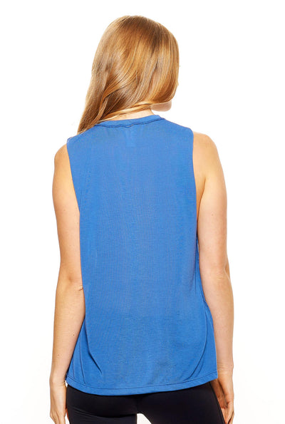 Expert Brand Women's Siro Raw Edge Muscle Tee Made in USA Stone Blue 3#color_stone-blue
