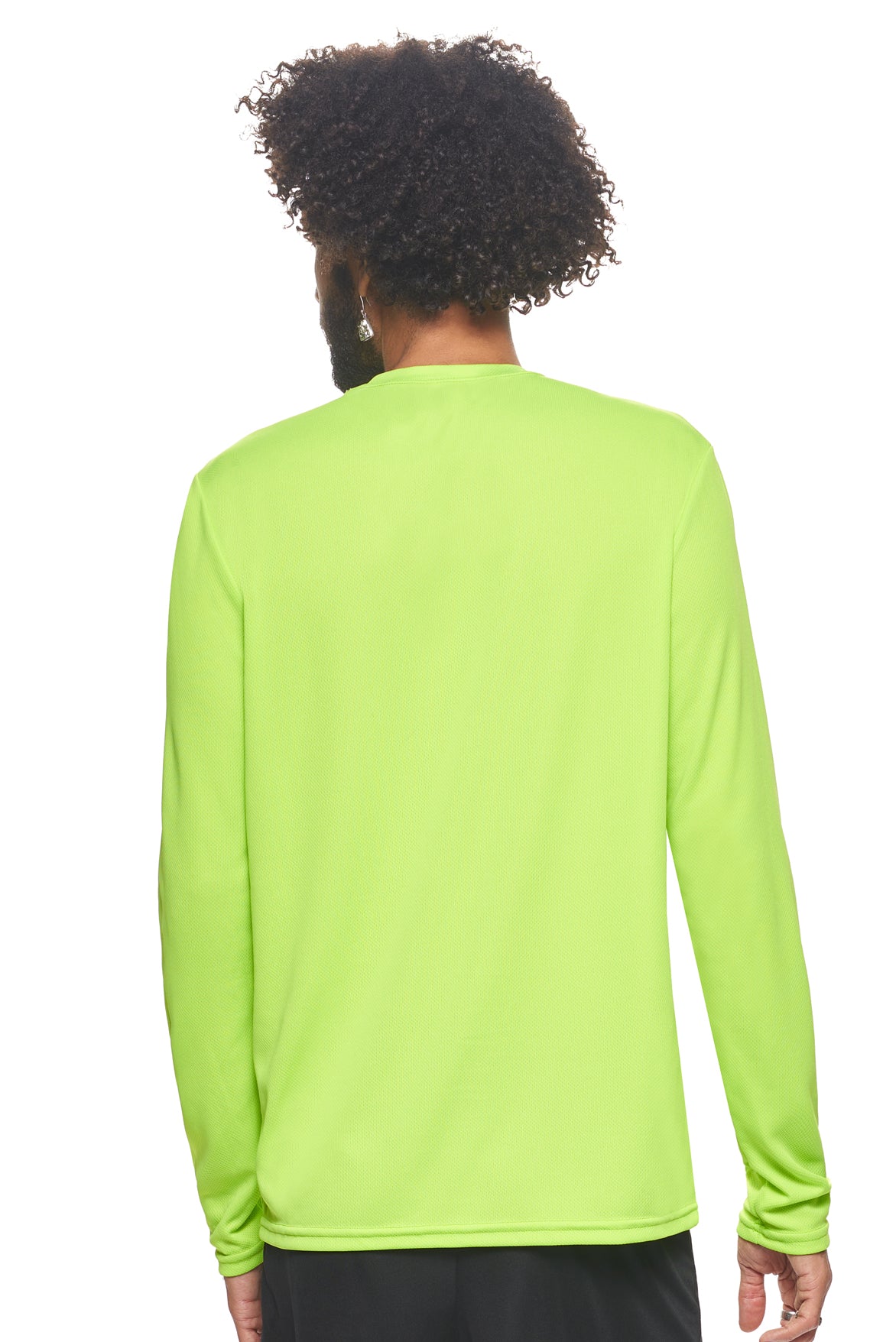 Expert Brand Retail Made in USA sportswear activewear long sleeve tec tee oxymesh crewneck key lime 3#color_key-lime