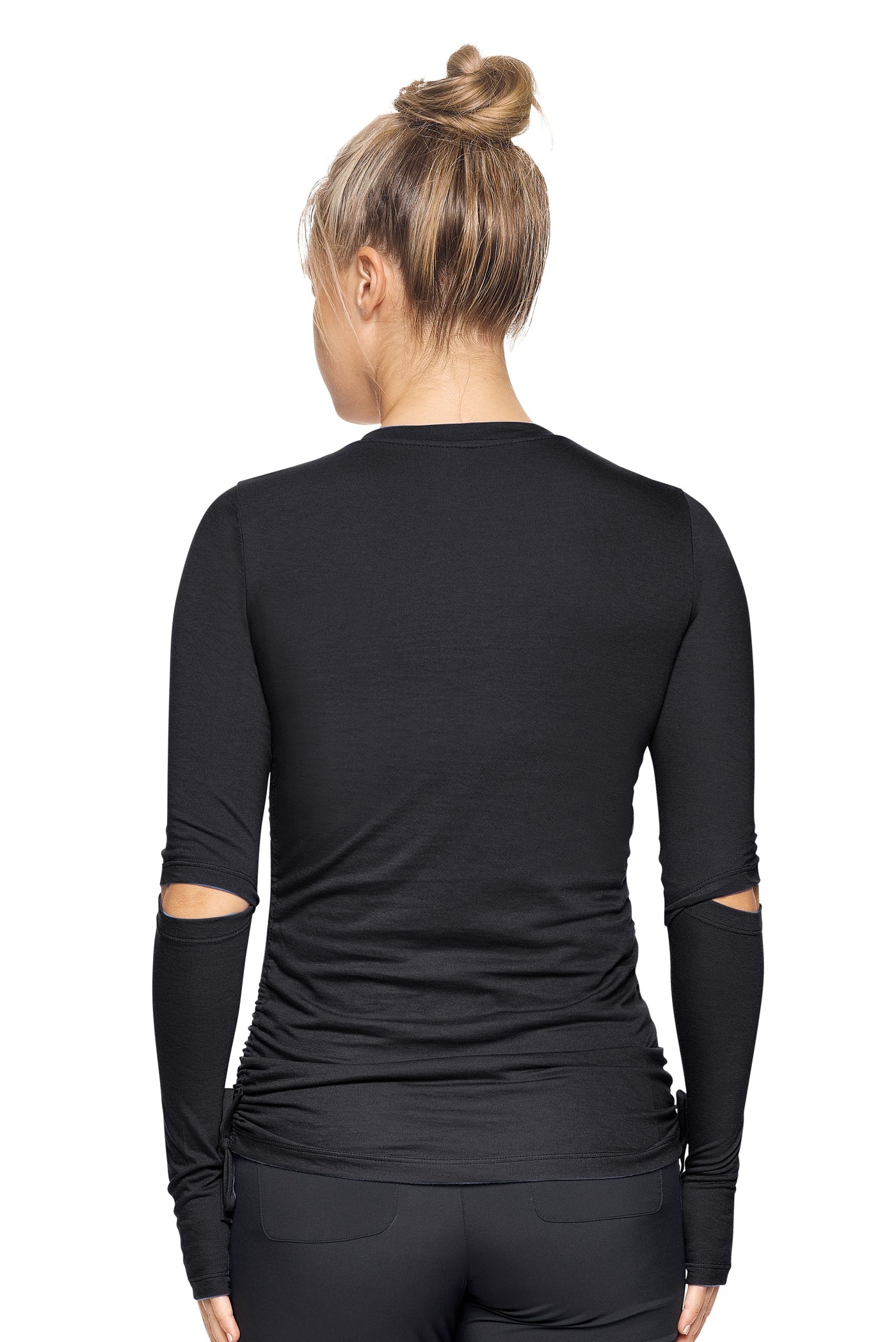 Expert Brand Women's MoCA™ Dégagé Duchess Tee in Black Image 3#color_black