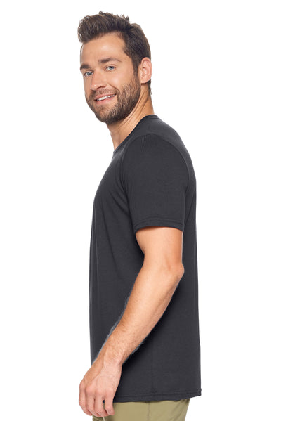 Expert Brand Retail Sustainable Eco-Friendly Micromodal Cotton Men's Crewneck T-Shirt Made in USA black 2#color_black