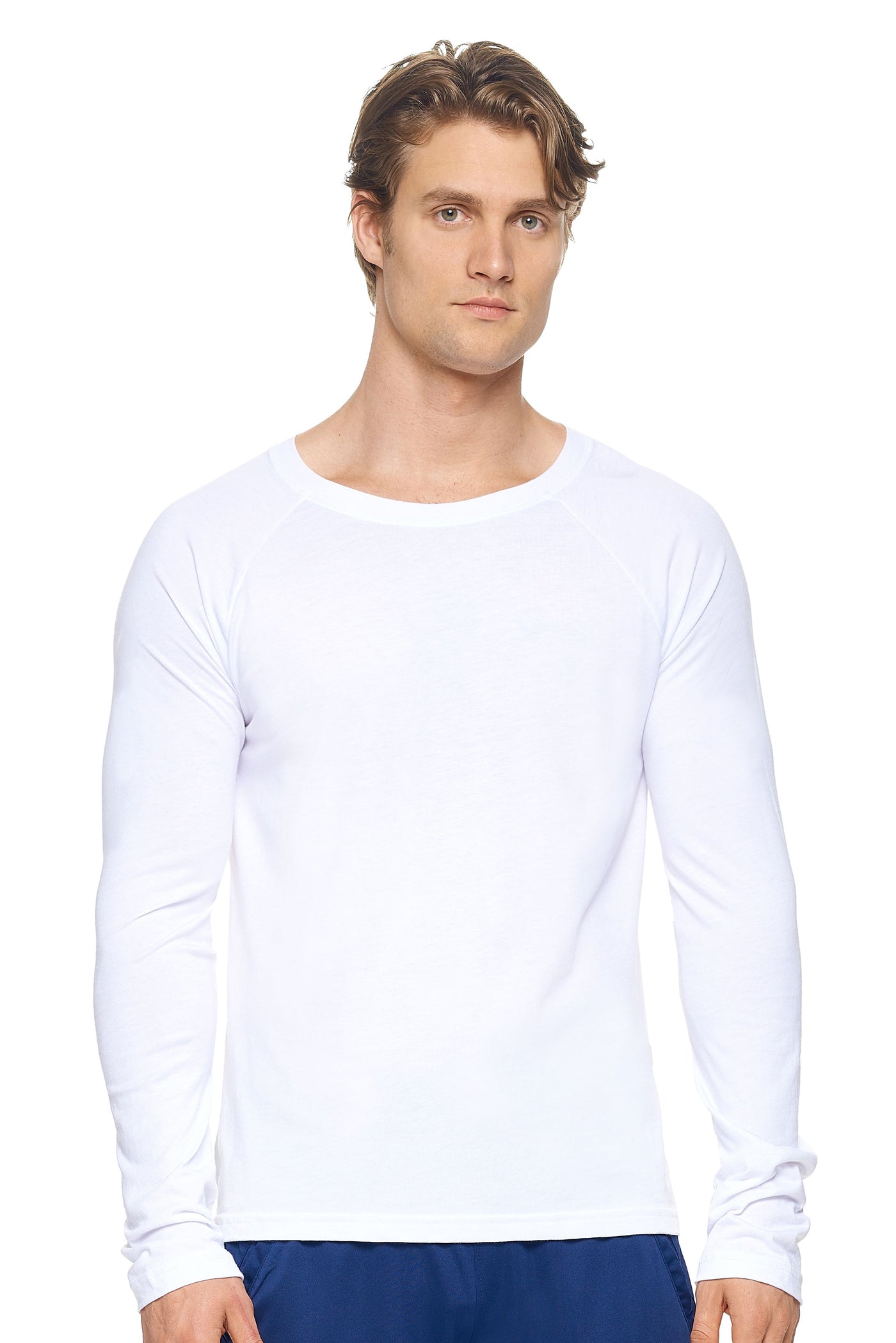 Expert Brand Men's MoCA™ Long Sleeve Raglan Shirt in White#color_white