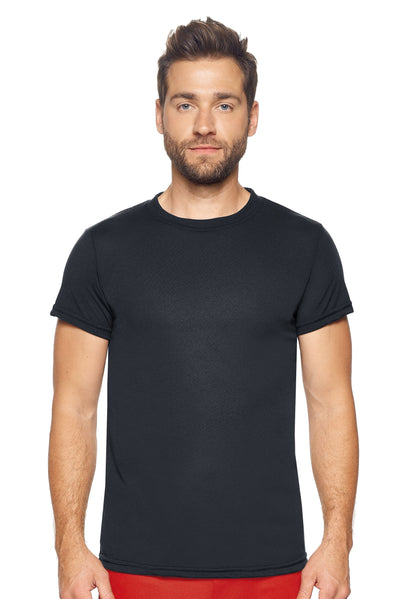 Expert Brand Men's Military Physical Training T-Shirt in Black#color_black