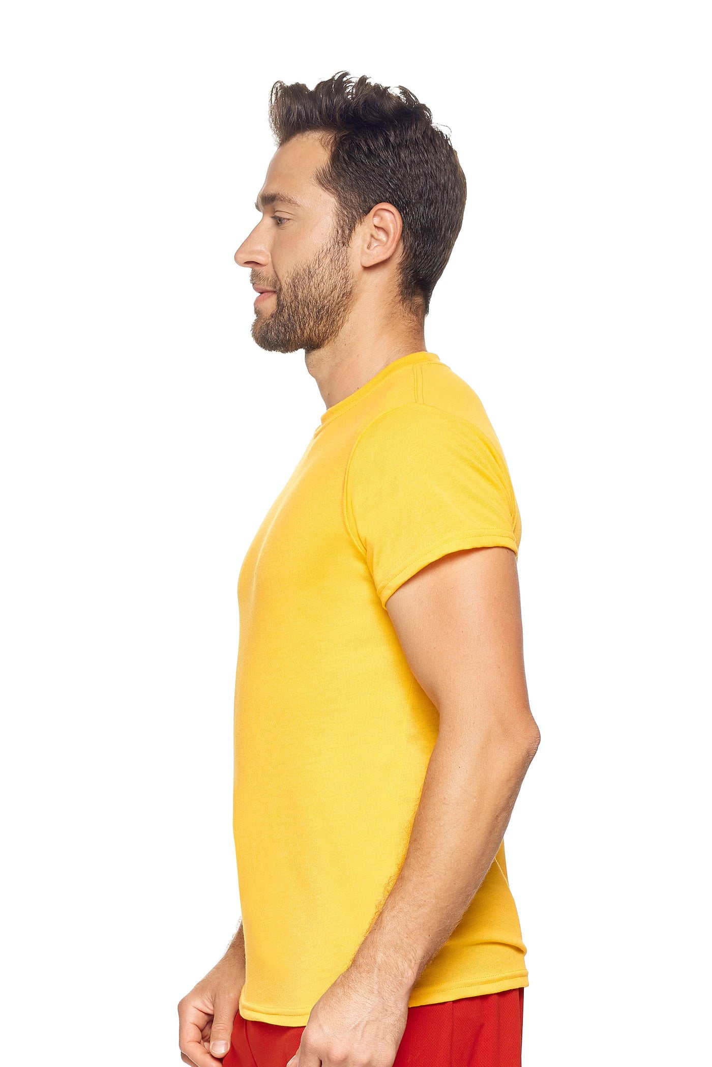 Expert Brand Men's Military Physical Training T-Shirt in Yellow Image 2#color_yellow