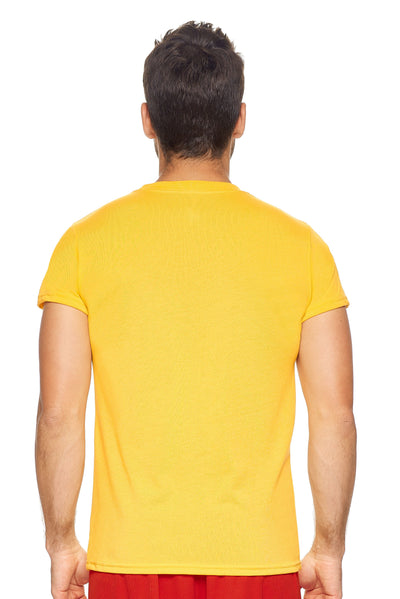 Expert Brand Men's Military Physical Training T-Shirt in Yellow Image 3#color_yellow